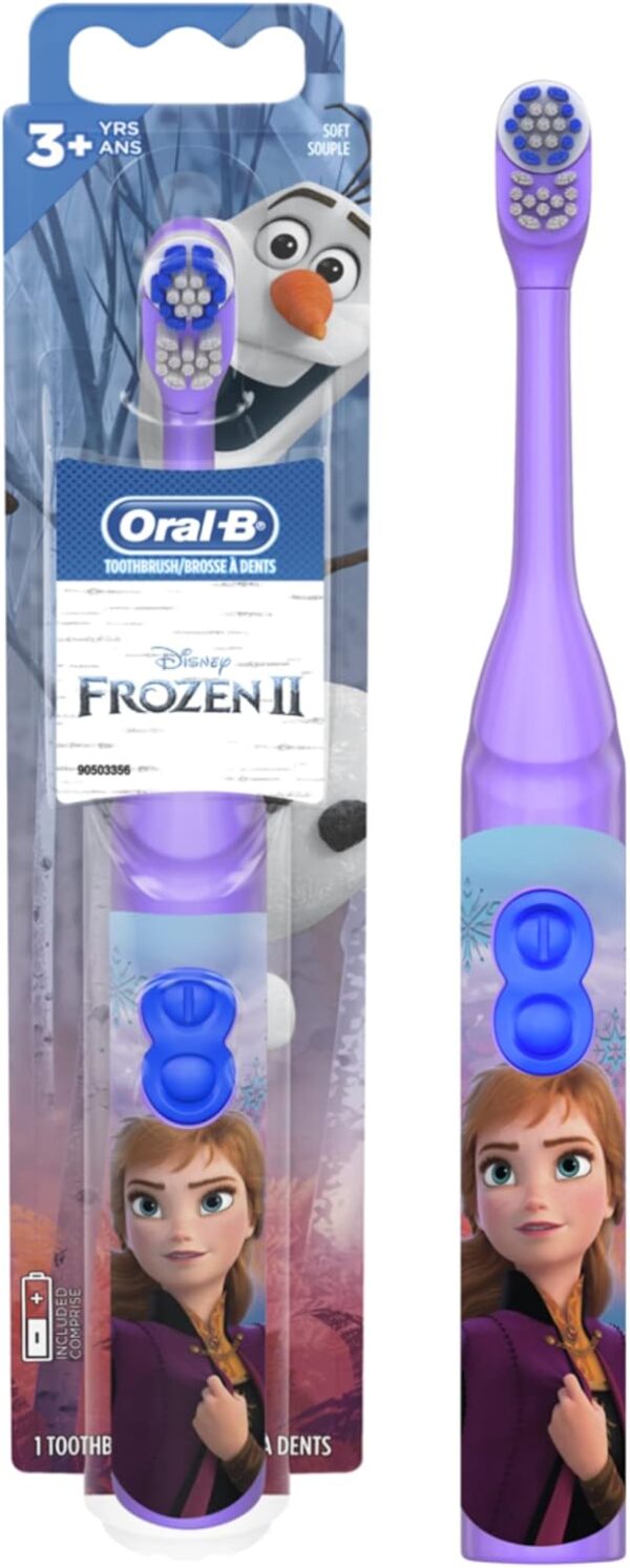 Oral-B Kids Battery Power Electric Toothbrush Featuring Disney's Frozen for Children - Image 2