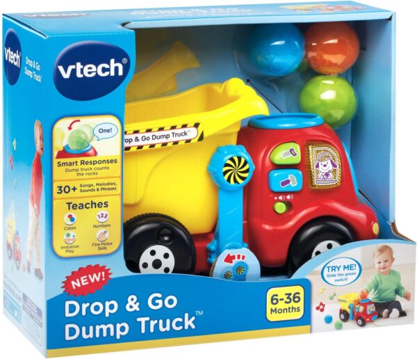 VTech Drop and Go Dump Truck, Yellow - Image 4
