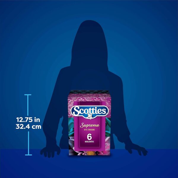 Scotties Supreme Facial Tissue, 3-ply, 88 sheets per box -6pk - Image 5