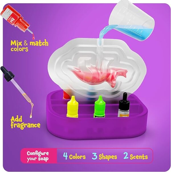 Dino Soap Making Kit for Kids – Dinosaur Science Kits for Kids All Ages – Indoor DIY Activity Craft Kits : Great Crafts Gift for Girls and Boys - Image 6