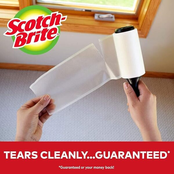 Scotch Brite Lint Roller, Value Pack of 75 Sheets, 375 Total Sheets - Image 4
