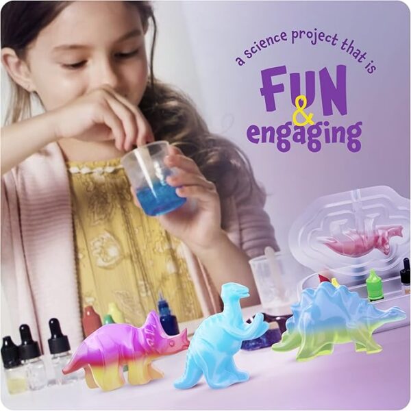 Dino Soap Making Kit for Kids – Dinosaur Science Kits for Kids All Ages – Indoor DIY Activity Craft Kits : Great Crafts Gift for Girls and Boys - Image 8