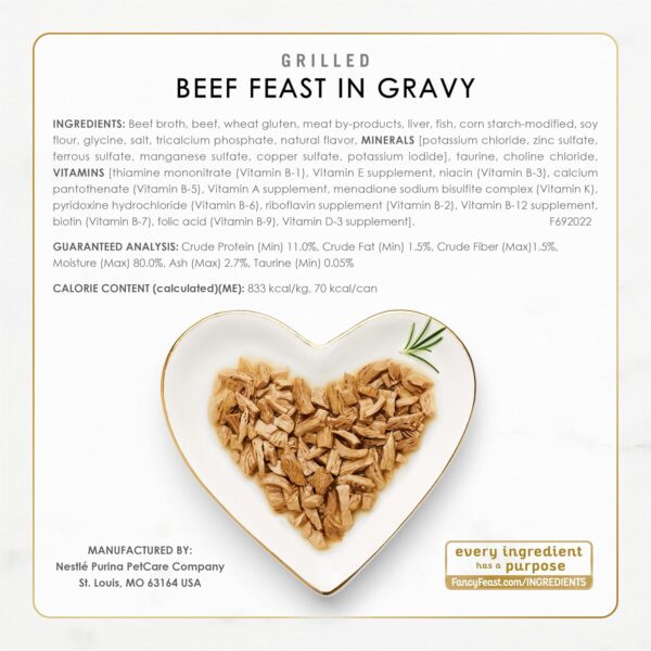 Fancy Feast Wet Cat Food, Gravy Lovers Variety Pack 85 g Cans (24 pack) - Image 3