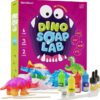 Dino Soap Making Kit for Kids – Dinosaur Science Kits for Kids All Ages – Indoor DIY Activity Craft Kits : Great Crafts Gift for Girls and Boys