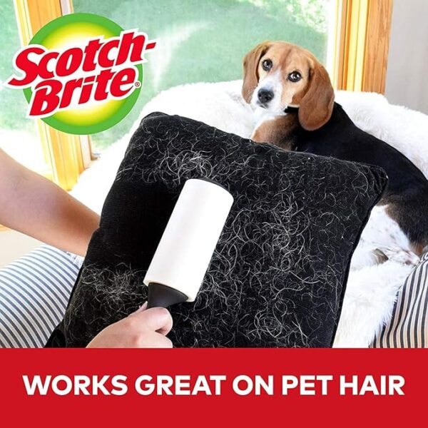 Scotch Brite Lint Roller, Value Pack of 75 Sheets, 375 Total Sheets - Image 3