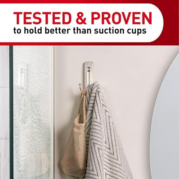 Command 17036BN-ES Wall Hooks, Large, Brushed Nickel, Great for Dorm Decor - Image 10