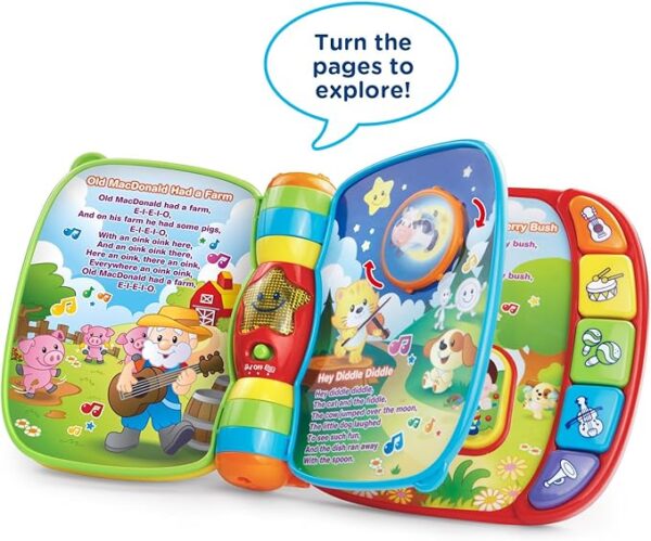 VTech Musical Rhymes Book, Red - Image 4