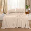 Utopia Bedding Bed Sheet Set – 4 Piece Full Bedding – Soft Brushed Microfiber Fabric – Shrinkage & Fade Resistant – Easy Care (Full, Beige)