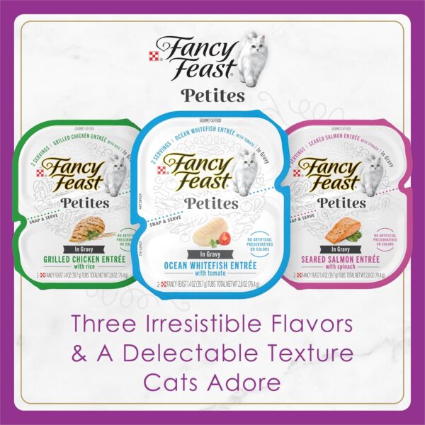 Purina Fancy Feast Gourmet Wet Cat Food  (Pack of 24) 2.8 oz. Tubs - Image 8