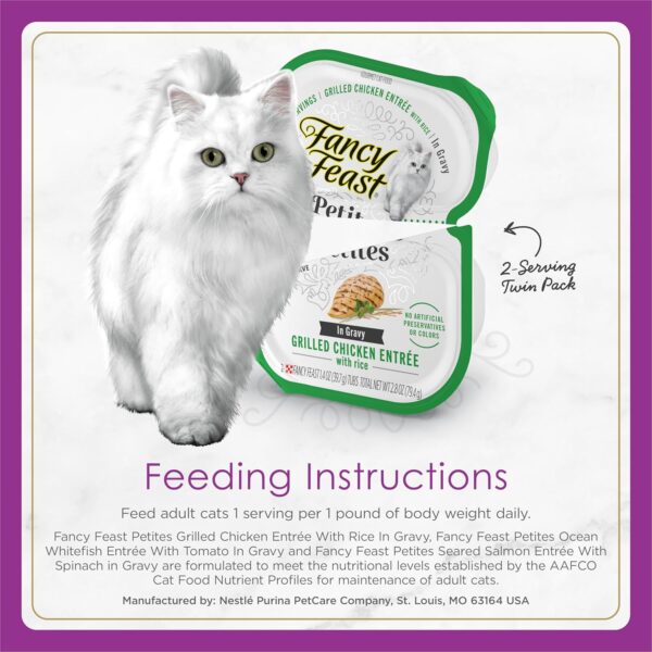 Purina Fancy Feast Gourmet Wet Cat Food  (Pack of 24) 2.8 oz. Tubs - Image 2