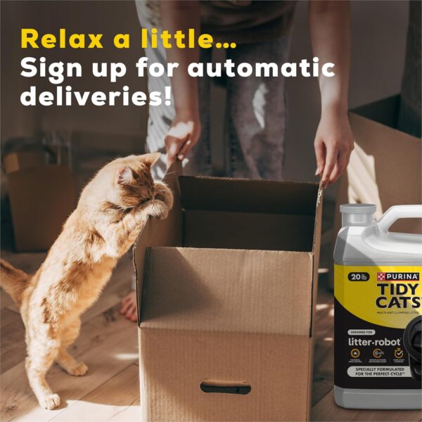 Purina Tidy Cats Cat Litter for Litter-Robot Clumping Cat Litter Odor Control Formula - 22 lb. Box - Image 2