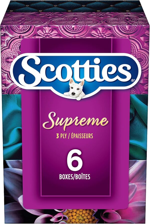 Scotties Supreme Facial Tissue, 3-ply, 88 sheets per box -6pk - Image 12