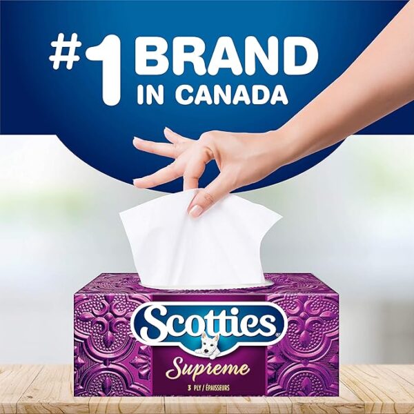 Scotties Supreme Facial Tissue, 3-ply, 88 sheets per box -6pk - Image 11